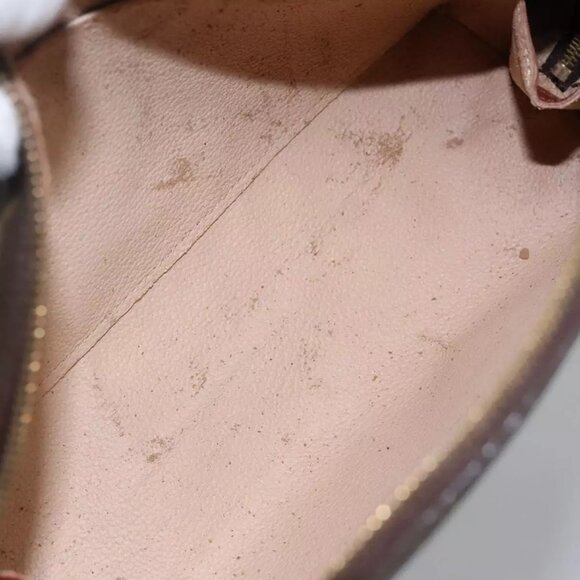 LOUIS VUITTON Monogram Trousse Demi Ronde Cosmetic Pouch M47520 LV Auth BA014 - Picture 9 of 16